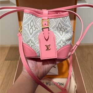 Louis Vuitton Pink 1854 monogram Noe Purse Cruise 22 bucket bag crossbody LV